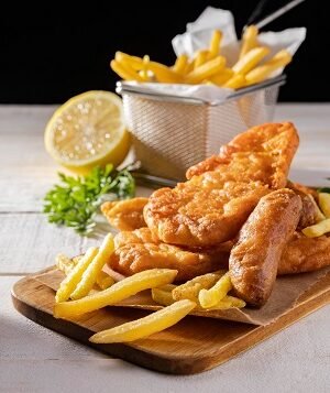 Jumbo Shrimps with Fries